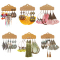 2026 Women's Vintage Bohemian Long Tassel Earrings Set Handmade Crocheted Fringe Hot Sale with Alloy Material