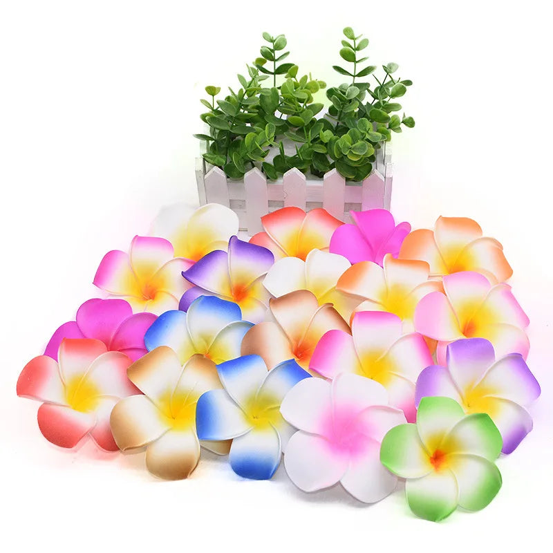 Hot Sale EVA Artificial Flowers Plumeria Head Flowers Decoration Foam Egg Flower Head MegaBDM