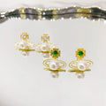 Wholesale Saturn Natural Freshwater Pearl Simple Earrings Pearl Stud Earrings for Women