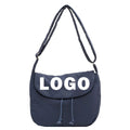 Custom logo New Lightweight Nylon Cloth Messenger Bag Simple Solid Color Shoulder Bag Japanese Casual Backpack