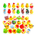 Christmas Bulk Rubber Ducks for Baby Showers Accessories Mini Bunny Duckies Bath Toys Christmas Basket Stuffers Party Favor