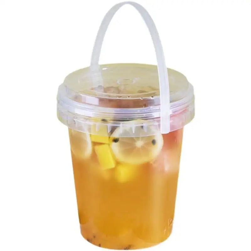 1000ml Transparent PP Bottle with Screw Cap Lifting Design for Fruit Juice Tea Carbonated Drinks & Water Packaging