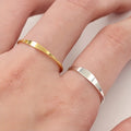 Fashion Flat Gold Filled Ring Accessories for Women DIY Jewelry 14K Gold Filled Ring