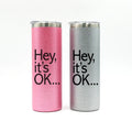 Topjlh 20oz Glitter Stainless Steel Tumbler with Straw Sparkle Sublimation Cup Leakproof Vacuum Insulated