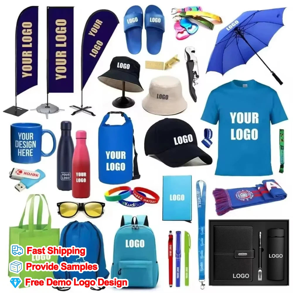New Custom Merchandising Logo Silk Screen Printed Luxury Promotional Business Item Portable Corporate Office Gift Set