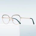 Wholesale Cat Eye Optical Glasses Frame Blue Light Blocking Metal Eyeglasses Frame for Women Logo Custom Eyewear