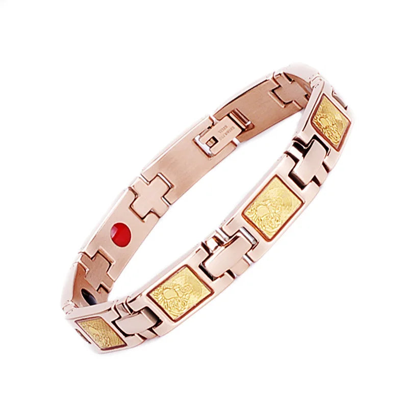 Wholesale Men Women Therapy Energy Cuff Germanium Magnetic Titanium Bracelet