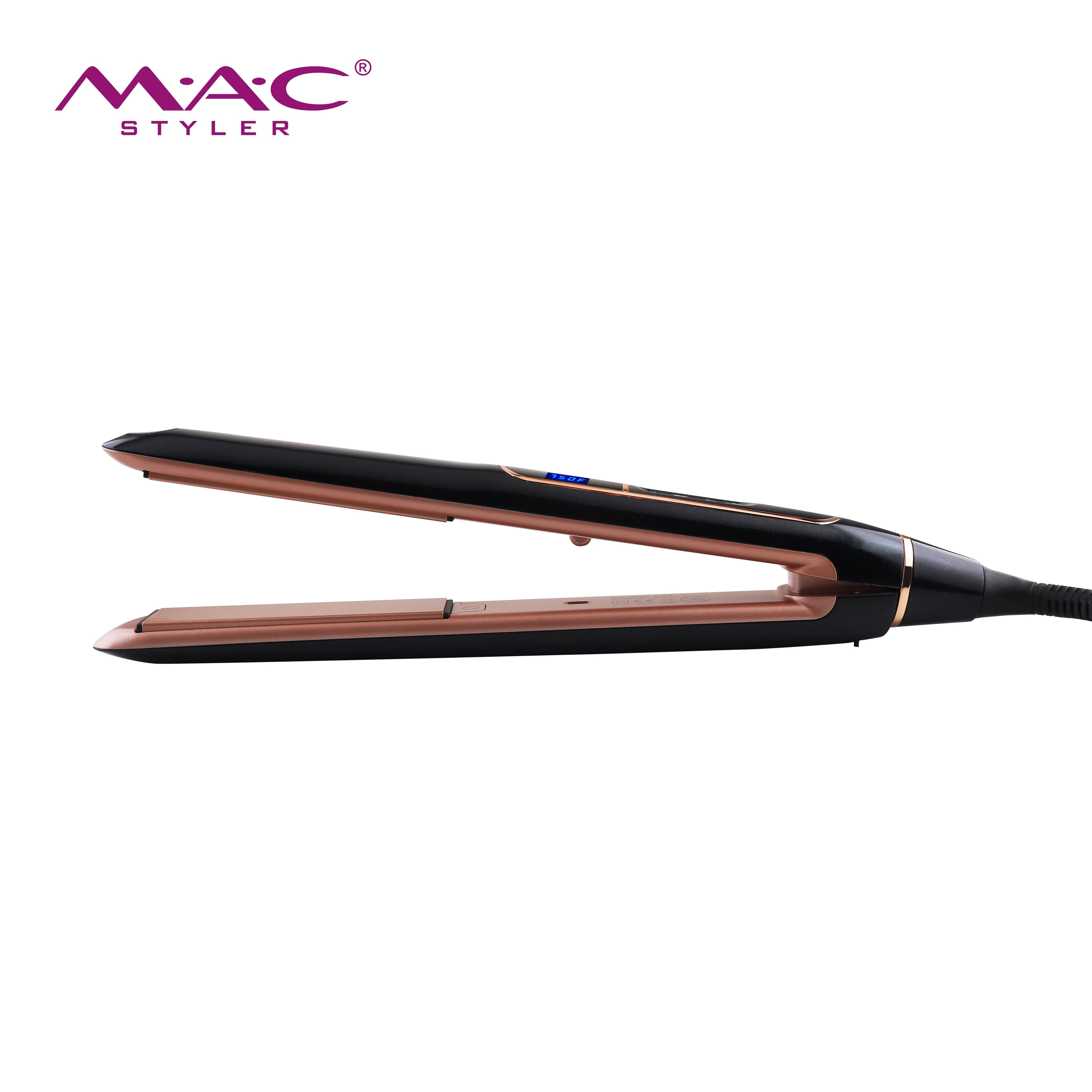 Multi Button Control Professional Beauty Flat Iron Quick Heat LCD Display 750F Suitable All Types Hair Straighteners