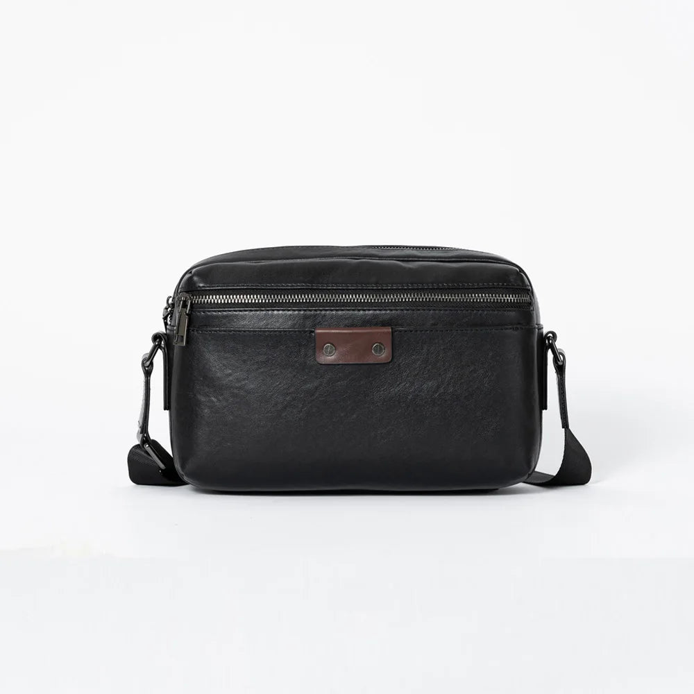 Wholesale Luxury Fashion Casual Mens Designer Crossbody Messenger Bags Genuine Leather Anti-Theft Men's Crossbody Daily Bag