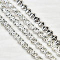 Single Row Silver Bottom White Net Glass Rhinestones Mesh Hand Stitched Crystal Trim Clothing Shoes Accessories
