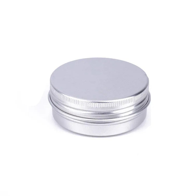 40g 40ml Threaded Aluminum Box Jewelry DIY Cosmetics Aluminum Can Silver Wax Container