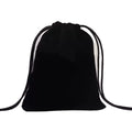 Black Velvet Gift Bag & Pouch for Dices Set  Jewelry Flexiloop Handle Recyclable Customizable Color Printing