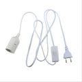 White Black 1.8m Power Cord Cable E27 Lamp Base Holder EU Hanging Pendant Light Fixture Lamp Bulb Socket