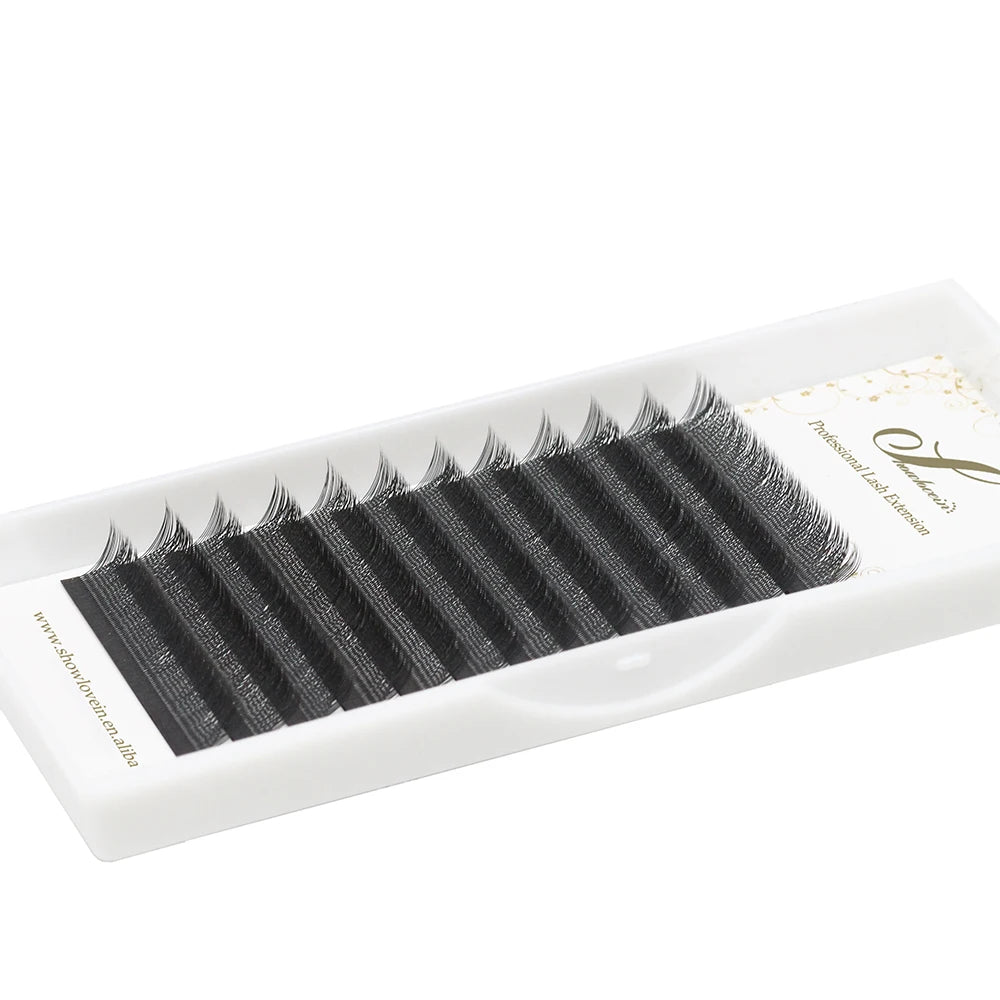 OEM/ODM Y Lash Supplies Silk Lash Extension Tray Custom Logo Package Mink YY Eyelash Extension Professional