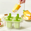 Food-Grade Cube Plastic Ice Box Popsicle Grinding Tool Eco-Friendly Ice Cream Sandwich Mold Maker