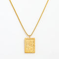 Joolim Jewelry 18K Gold Plated Sun Fram Choker Necklace Stainless Steel Necklace Tarnish Free Jewelry Wholesale