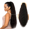 Long Corn Curly Wave Ponytail Extension Claw Ponytail Hair Curly Wavy Ponytail Clip in Claw Hair Extensions Hairpieces