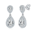 Moissanite Earrings Wholesale Price Fashion Pear Cut 1CT Moissanite Earrings Women Silver 925 Drop Earrings Stud