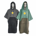Microfiber Hooded Surf Poncho Beach Towel Quick Dry Custom Logo Adults' Changing Robe