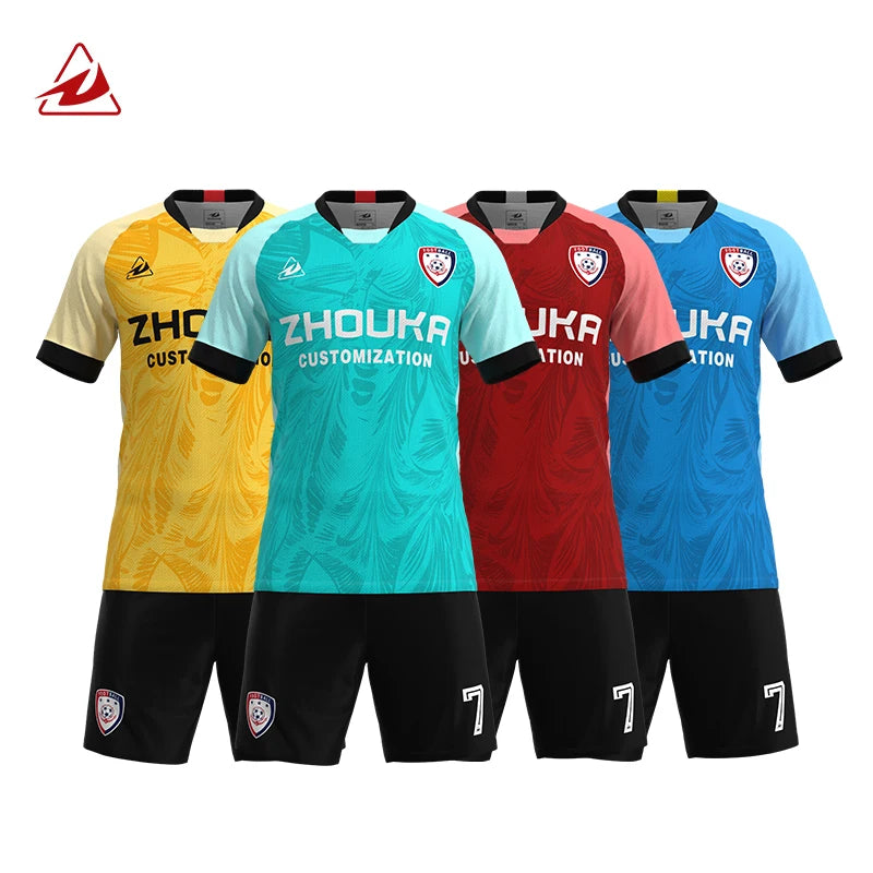 Wholesale Personalized Custom Top Quality  Breathable Sublimated Football Uniform Shirt  Soccer Team Wear Men Soccer Jersey Uni