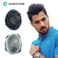 CNG - Invisible Natural Hairline Super Thin Skin Toupee for Man Human Hair 0.03-0.04 mm PU Men Wig