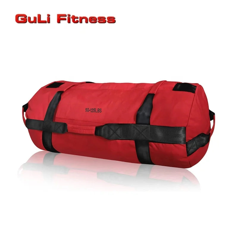 Guli Fitness Workout Power Sandbags Heavy Duty Exercise Weight Lifting Adjustable Power Bag With Sand Bag 50-125LBS Weights