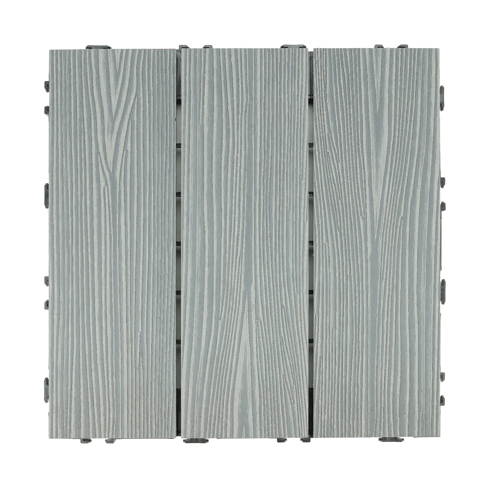 Hot Sale Balcony Patio Decking WPC Interlocking DIY Decking Tiles XF-C055