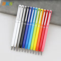 Promotion Wholesale Custom Stylus 1.0mm Black Ink Metal Ballpoint Pens With Custom Logo