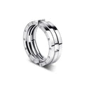 SC Fashion Letter Forever Couple Rings Valentine's Day Gift Creative Stainless Steel Deformation Anxiety Fidget Rings for Men