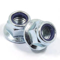 China Steel Lock Nuts Metal Carbon Steel Zinc Nylon Insert Lock Flange Nut DIN6926