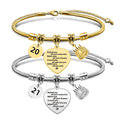 Ywganggu Factory Wholesale Custom Happy Birthday Mom Bracelet Engraved Commemorative Gifts Stainless Steel Bracelets Jewelry