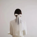 IVANHOE Hot Selling Shoulder Length Bridal Veil Comb Bow Fingertip Bridal Veil Bridal Hair Accessory