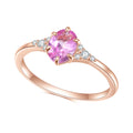 OL0896 Abiding Fine Jewelry Factory Cheap Price Large Lab Pink Sapphire Gemstone 925 Sterling Silver Pink Stone Ring