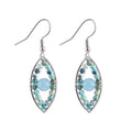 Wholesale Handmade Natural Crystal Devil's Eye Charm Earrings Round Women's Classic Fashion Jewelry Gift