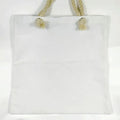 Blank Sublimation Pattern Canvas Shopping Bag Reusable Collapsible Medium Size 38*38 cm Rope Tote Bag