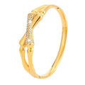 Wholesale Fashion Jewelry 18K Gold Plated Stainless Steel Retro Bracelet Diamond Zircon Bamboo Cross Bracelet Bangles for Women