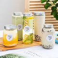 Factory Wholesale Customizable Rectangle 350ml 500ml 600ml Food Grade PET Plastic Bottles Screen Printed Boba Bubble Bear Bottle