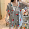 Hot Selling Sleepwear Women Short Sleeve Shorts Pajamas Set Leisure and comfort Home Wear