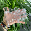 7.8ml Empty Transparent Packaging Lipgloss with Brush Lip Gloss Tube with Wands Full clear Containers Lip Gloss Tubes