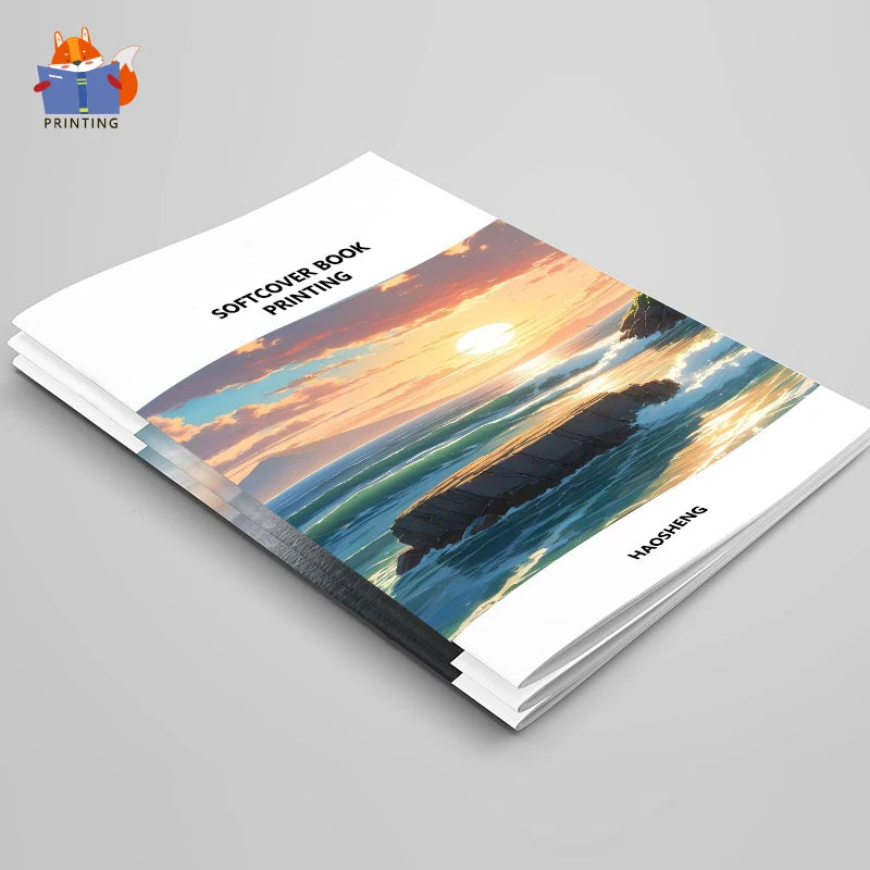 Custom Wholesale Quality Notebook Kids Cooking Recipe Magazine Brochure Softcover Paper Book Printing