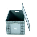 EU 600*400*340mm Solid Box Plastic Storage Crate Recyclable Transport Container