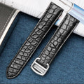 Crocodile Leather Watch Strap to Suit London 20mm 22mm 23mm 25mm Black Brown Watch Strap