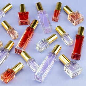 Clear square Shape Empty Perfume Glass Spray Sample Bottles Wholesale Glass Spray Bottle for Perfume