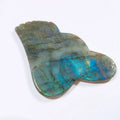 DIY Bian Stone Comb With Scoop Facial  Labradorite Gua Sha Tool Skin Care & Tools