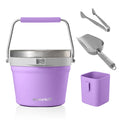 Custom Logo Ice Bucket 7L Double-Wall Vacuum Insulated Ice Bucket with Lid