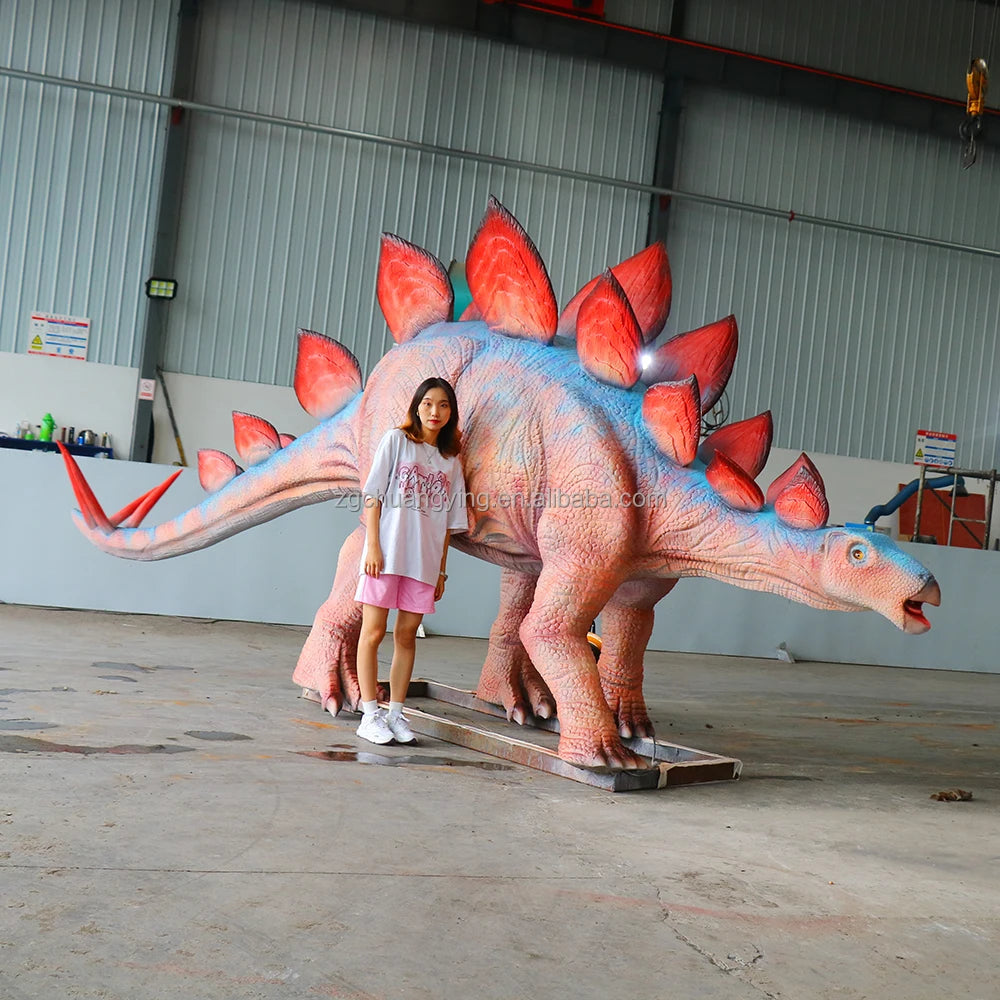 Chuangying Stegosaurus Dinosaurios Reales Waterproof Animatronic Life Size Dinosaur Replica for Sale for Dinosaur Park