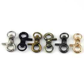 Bag Accessories 9mm Metal Lobster Trigger Snap Hook for Handbag Purse Chain Lobster Key Chain Clasp Small Swivel Lobster Clasp