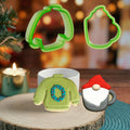 Christmas Sweater Biscuit Fondant Cookie Cutter Mold Tool and Stencil Template With Royal Icing