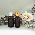 50ml 100ml Amber  Dropper Essential Oil Bottle with Tamper Proof Cap Dropper Insert and Orifice Reducer