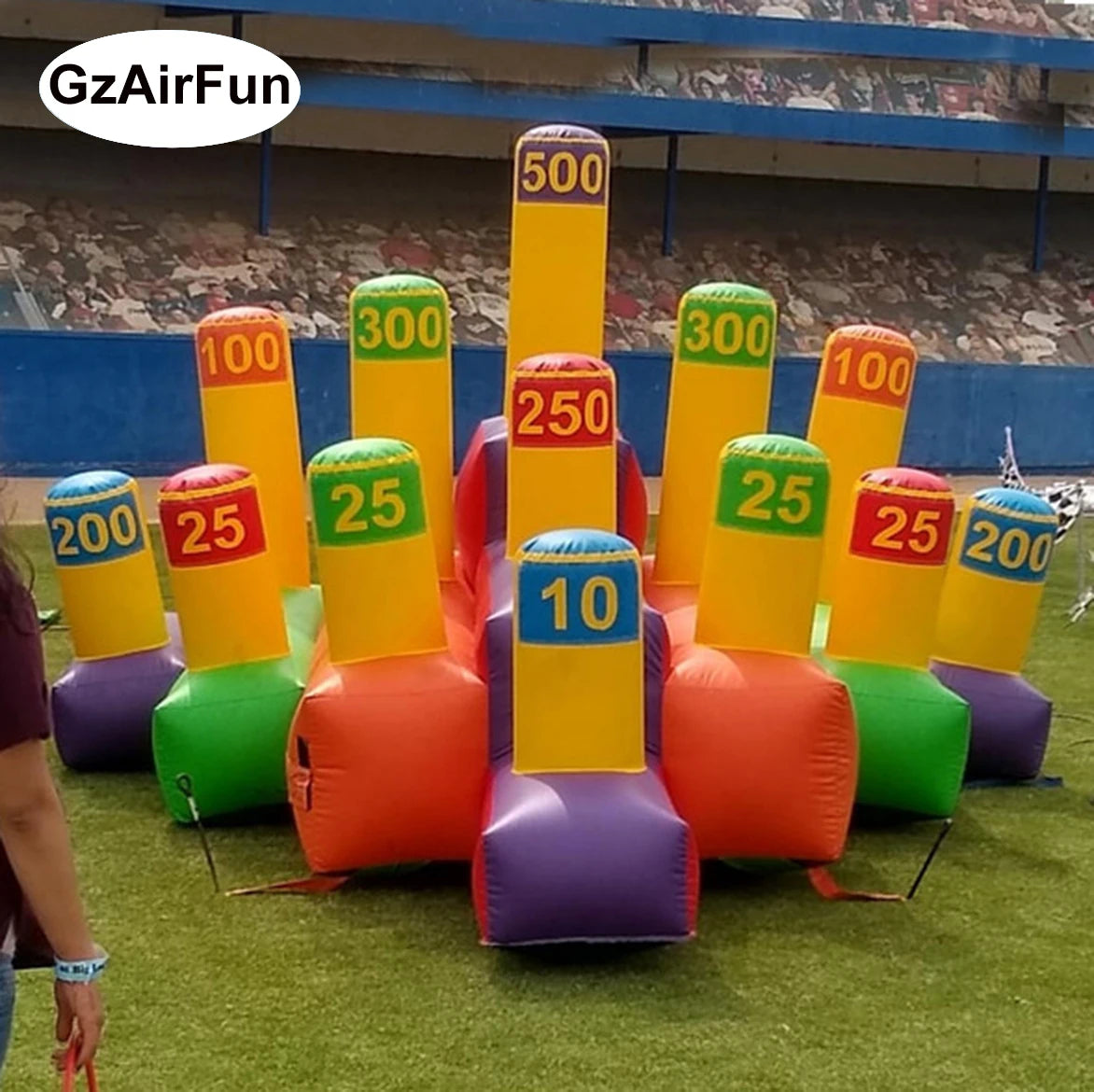 Commercial Outdoor Game Carnival Booth Game Inflatable Ring Toss Game